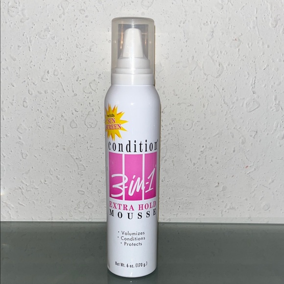 New Condition Clairol 3-in-1 EXTRA HOLD MOUSSE with Sunscreen 6oz discontinued